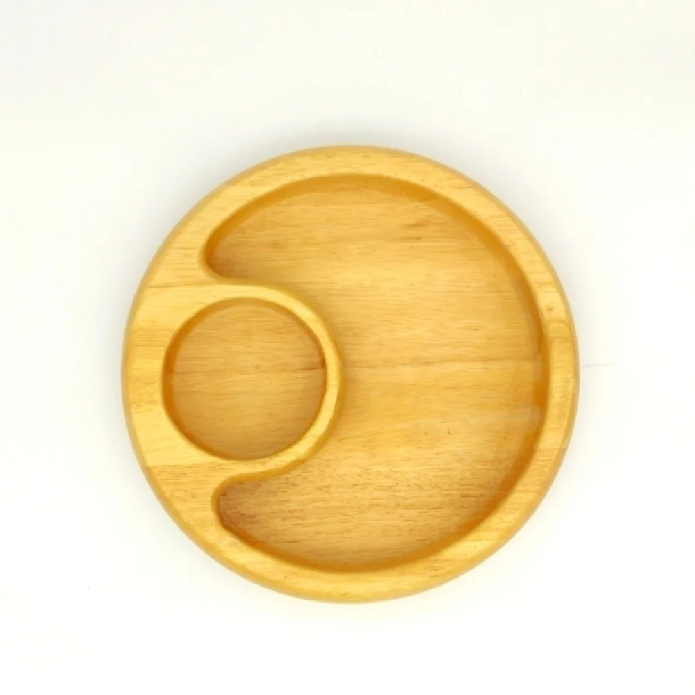 Crate and Barrel Wooden Chip and Dip bowl.